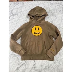 Drew House Justin Bieber Kids Size 8/10 Olive Green Hoodie